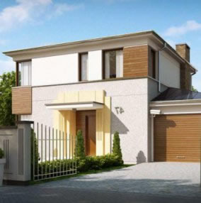 Лучшие проекты деревянных домов с гаражом