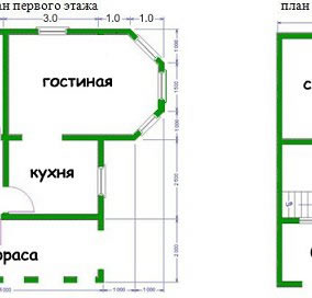 Проекты домов из бруса 8х8