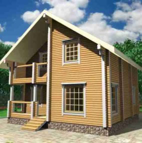 Проекты домов из бруса 8х8