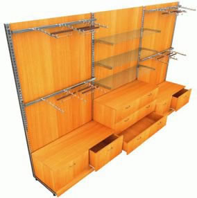 Торговые стеллажи из ДСП