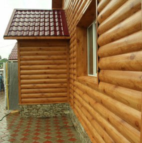 Металлический сайдинг под дерево