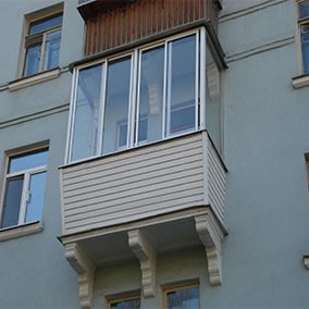 Остекление балкона алюминиевым профилем