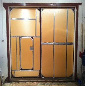 Утепление ворот гаража своими руками