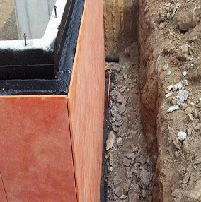 Утепление фундамента снаружи пенополистиролом