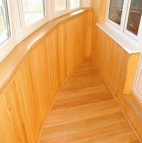 Отделка лоджии вагонкой своими руками