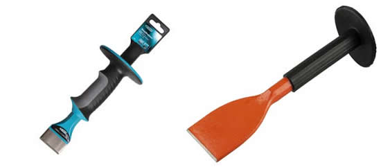 фото Инструмент при конопатке сруба зубила конопаточные