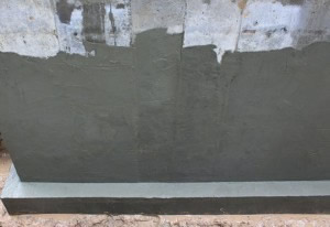 Обмазка цементным раствором