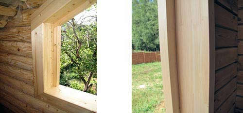 фото Обсада в деревянном доме своими руками