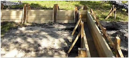 фото Съемная деревянная опалубка