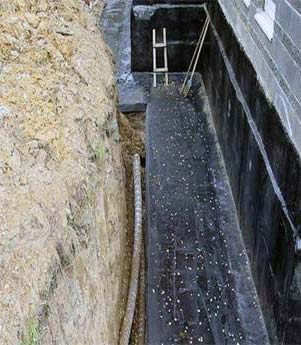 фото гидроизоляция фундамента и дренаж