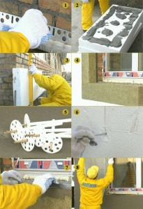 Процесс утепления дома пенопластом