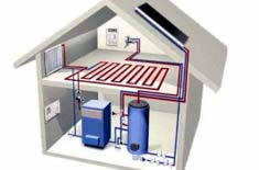 Фото:Система отопления частного дома - типовая схемы и расчет