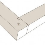 фото Тип углового соединения в срубе с коренным шипом