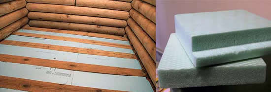 фото Утепление пола полистиролом