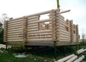 фото Установка винтовых свай под деревянный дом своими руками