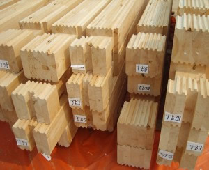 цены на готовый клееный брус распиленный на стеновой комплект  под определенный проект дома