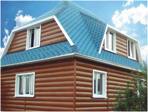 дом отделаный сайдингм блок хаус