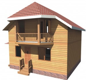 дома из профилированного бруса