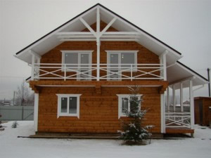 двухэтажный дом из бруса