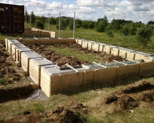 фундамент под двухэтажный дом 9х9