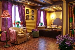 комбенированная обшивка внутри дома