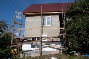 монтаж утеплителя на фасад