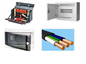 материалы и коплектующие для проводки электричества