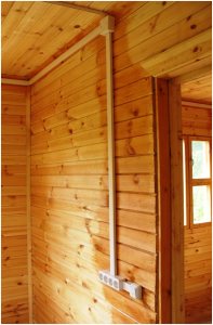 монтаж электропроводки в деревянном доме