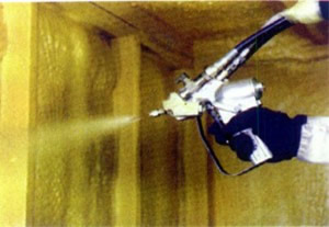 нанесение утеплитяеля