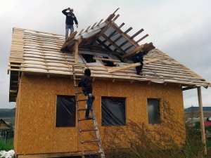 обрешетка крыши под ондулин