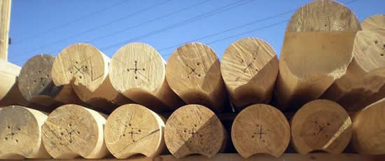 фото оцилиндрованное бревно