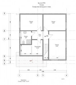 планировка одноэтажного дома из бруса - отличный проект