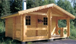 преимущества клееного бруса - небольшая баня