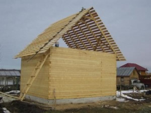 применение бруса сечением 70х70 мм