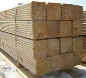 упакованый профилированый брус готовый к отправке покупателю