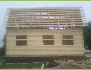 Строительство сруба бани