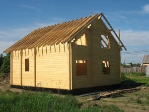 двухэтажный дом из бруса