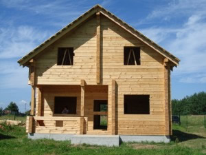 строительство дома из бруса