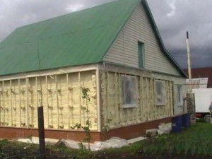 утепление домов пенополиуританом