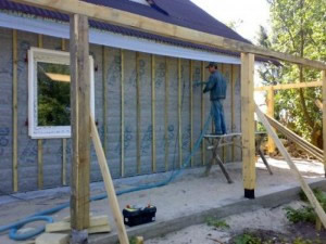 утепление наружных стен деревянного дома