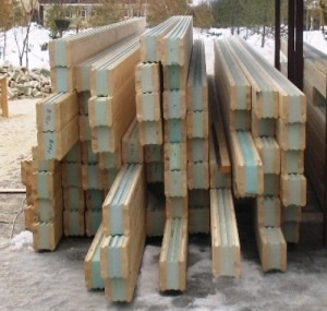 утепленный клееный брус