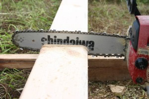 выпилка глубины бензопилой