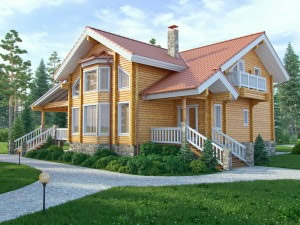 жилой дом из бруса